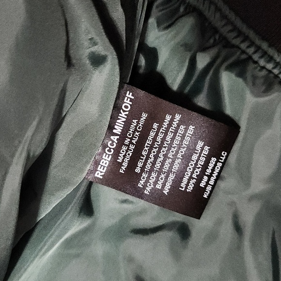 REBECCA MINKOFFQuilted Vegan Leather Bomber Jacket brand new - Picture 10 of 14